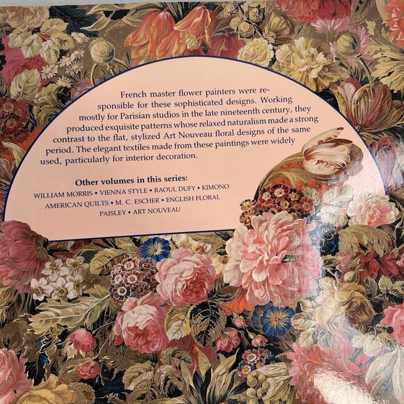 Giftwraps By Artist French Flowers 19th Century Design 16 Patterns Sheets USED - Picture 14 of 15